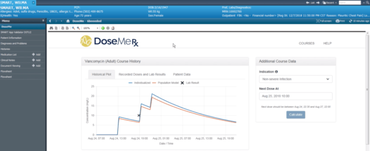 DoseMeRx Cerner PowerChart